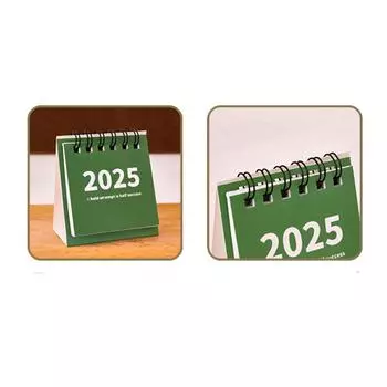 1PCS Мини Настольный Календарь 2024-2025, Август 2024 По Декабрь 2025 Маленький Настольный Календарь, Творческий Мини Ежедневный Календарь Расписания красный