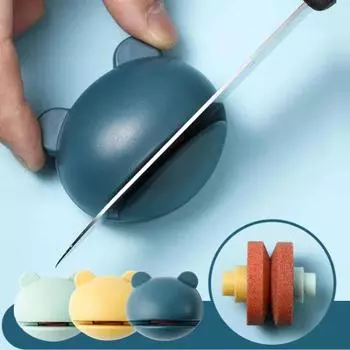 1PCS Mini Kitchen Tools Whetstone Household Sharpener Knife Blade Multi-function Sharpening Stone Knives Stone Knife Sharpener 1pcs синий