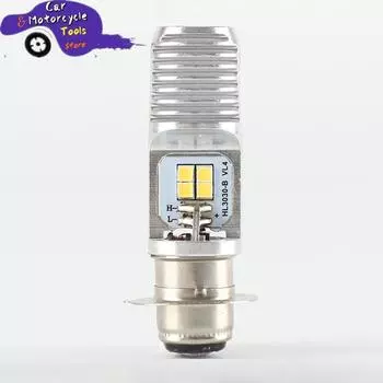 1 шт. Лампа для фары мотоцикла P15D светодиодная фара для скутера T19 4 светодиода, лампа для фары мотоцикла, вспомогательные фары, светодиодная фара