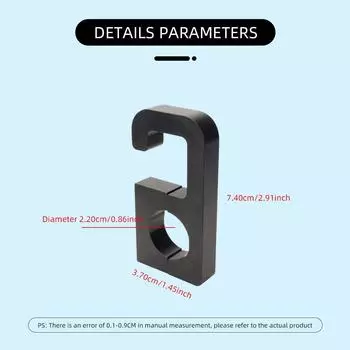 1PCS Motorcycle Hook No Logo For Honda PCX125 PCX150 PCX160 Handlebar Luggage Bag Hanger Hooks Holder Car Accessories чёрный