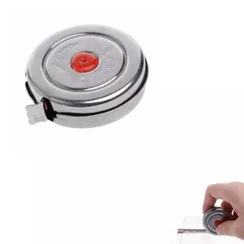 1pcs Office Woodworking Stainless Steel Hand Tools Measure Metric Measurement Retractable Tape серебряный