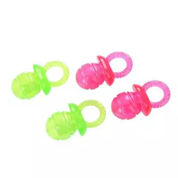 1pcs Pet TPR Pacifier Dog Toy Interactive Soother Pet Dog Chew Toys Teeth Molar Reducing Pressure Pet Supplies зелёный