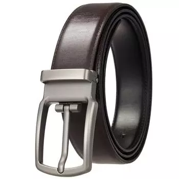 1Pcs Pin Buckle Belt, Casual Belt, Belt, Two-Layer Cowhide Belt, Perforated Belt Ly35-35930-3 110-130CM