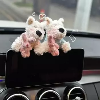 1 шт. плюшевая кукла сумка кулон подвеска для автомобиля милая фигурка брелки автомобильный кулон украшение для салона автомобиля декор для автомобиля