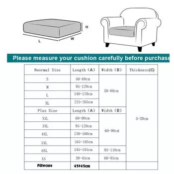 1Pcs Print Sofa Cushion Cover Elastic Protector Sofa Cover Personality Slipcover Matching Washable Couch Cover S