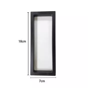 1Pcs Professional Fake Nail Storage Box Rectangle Transparent Pe Film Nail Tips Box Press On Nail Acrylic Nail Tips Display чёрный