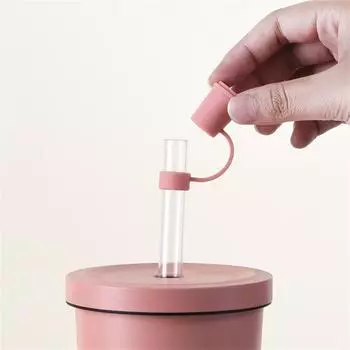 1pcs Silicone Straw Tips Cover Cute Reusable Drinking Straw Tips Lids Dust-Proof Straw Plugs For Straw Tips For Decor Outdoor