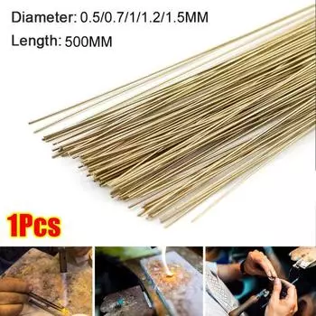 1Pcs Silver-Copper Alloy Silver Welding Rod Easy Solder Welder Tool for Jewelry Making Repair 1Pcs 50cm 0.5mm