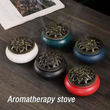 1pcs,Small Aromatherapy Stove,Ceramic Incense Burners,Creative Aroma Burners,Room Desktop Decoration