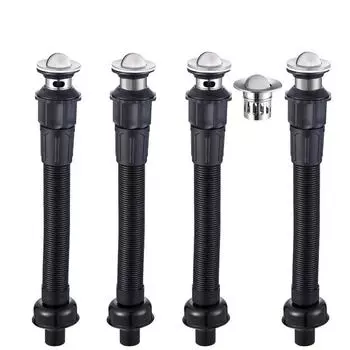 1PCS Stainless Steel Universal Sink Drain Pipes Deodorant Drainer Wash Basin Drainage Kitchen Sink Anti-blocking Sewer Deodorant