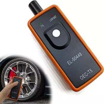 1PCS TPMS Relearn Tool для GM, EL-50448 Инструмент для сброса активации датчика автоматического контроля давления в шинах, OEC T5, совместимый с автомобилями серии GM оранжевый/чёрный