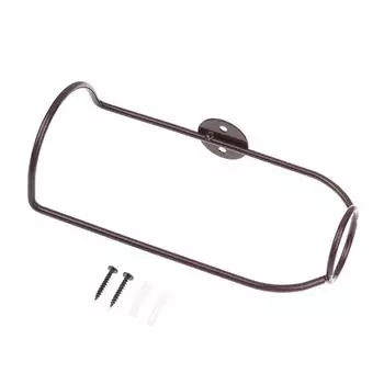 1Pcs Wall-Mounted Bar Wine Holder Champagne Storage Display Iron Metal Support Shelf Stand коричневый