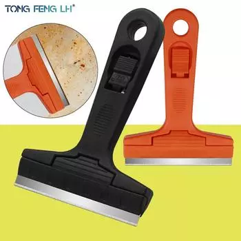 1 шт. скребок для мытья окон с водой, очиститель для стеклянного пола, скребок для удаления клея чёрный