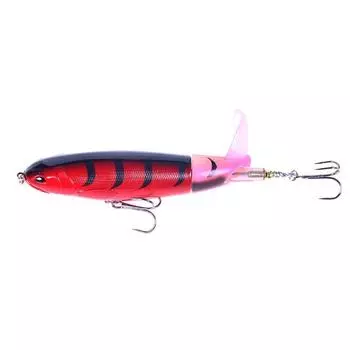 1 шт., Whopper Plopper, 10 см/13 г, приманка для верхней воды, искусственная жесткая приманка, мягкая вращающаяся хвостовая рыболовная снасть, рыболовная приманка