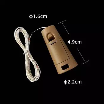 1pcs Wine Bottle Lights With Cork LED String Lights Battery Fairy Lights Garland For Christmas Party Wedding Decoration 1M