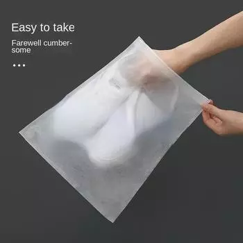 1PcsShoe Dust Covers Non-Woven Dustproof Drawstring Clear Storage Bag Travel Pouch Shoe Bags Drying shoes Protect shoes