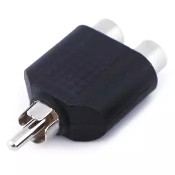 1Pct RCA Y-разветвитель AV аудио-видео разъем конвертер 1 штекер на 2 гнезда адаптер комплект