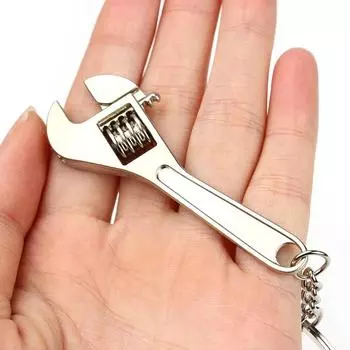 1Piece Stainless Steel Wrench Keychain Keyfob Tools Useful Car Keychain Spanner Keychain Creative Tool Fashion Key Chain