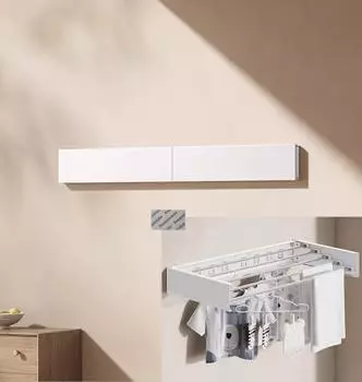 1Piece White Black 80cm Wall Mount Conceal Folding Towel Bar Rack Holder белый