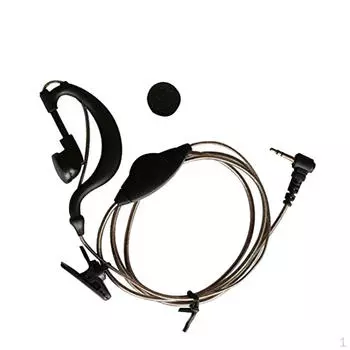 1pin 2,5 мм черный наушник из алюминиевой фольги наушники гарнитура для Motorola Talkabout Cobra Walkie Talkie