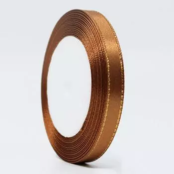 1Roll Golden Ribbon Hot Sale High Quality Scrapbooking Supplies DIY Gift Wrapping 1cm*22m Silk Satin Popular Party Decoration Handmade Craft Handmade розовый