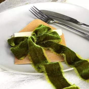 1Roll Подарки на вечеринку Свадебные приглашения Замшевая ткань Бархатная лента Подарочная упаковка Ручное шитье красный