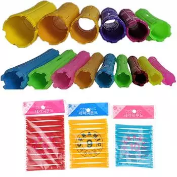 1set 1-2.2cm Heatless Hair Curler Roller Grip Styling Roller Curlers Home Use Hair Rollers Hairdressing DIY Tools