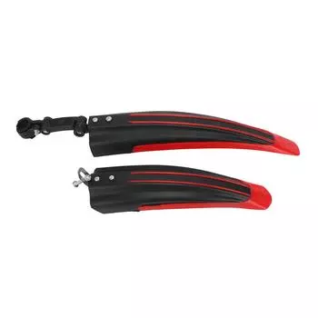 1 комплект велосипедный передний задний брызговик утолщенный расширенный брызговик для шоссейного горного велосипеда красный красный