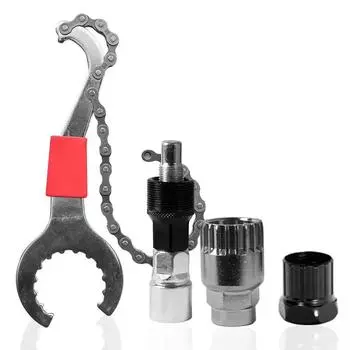 1SET Bicycle Repair Tool Set Repair Removal Dental Pad Central Axis Crank Chain Wheel Removal Mountain Bike Bicycle Maintenance