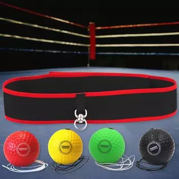 1Set Boxing Speed Ball Head-mounted Boxing Reflex Ball Sanda Training Hand Eye Reaction Home Sandbag Fitness Boxing Equipment