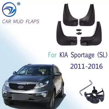 1 комплект автомобильных передних и задних брызговиков для KIA Sportage (SL) 2011-2016 Аксессуары Брызговики 1 комплект/4 шт крылья 2011-2016