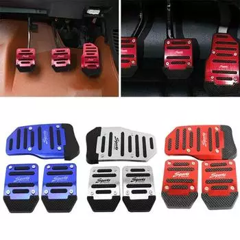 1set Car Pedal Protection Cover Car Brake Accelerator Peda Manual Gear Pedal for Universal Pedal Non-slip Foot Pedals for Cars