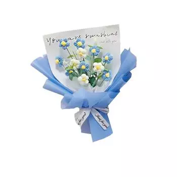 1 компл., вязаные крючком цветы, подарки, искусственный букет, украшение для дома, День святого Валентина, свадьба, вечеринка