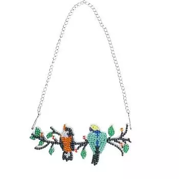 1set, Diy Diamond Painting Bird Hanging Handmade Crystal Diamond Hanging Cartoon Animal Home Decorations Pack of 1