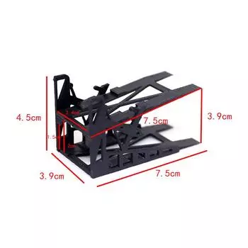 1Set Double-Deck Vehicle Parking Frame Model For 1/64 Alloy Car Toy 3D Printed Garage Car Rack Scene Decoration Assembly Parts 7.5*3.9*4.5cm