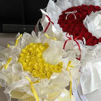 1Set Flower Arrangement Tools Flower Vase Flower Arrangement Stands Moon PVC Star Shape