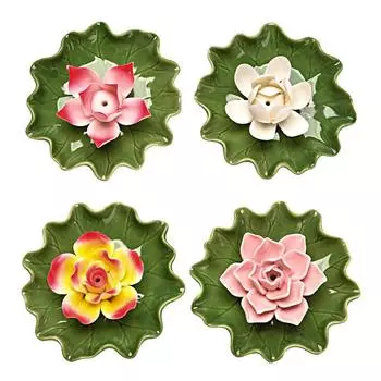 1Set Lotus Fragrance Insertion Aromatherapy Handmade Kneading Aesthetic Decoration Ornament Incense Burner