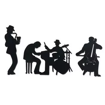 1Set Music Metal Wall Decoration Interior Wall Decor Jazz Music Theme Wall Decoration Saxophone Wall Hanging Decoration