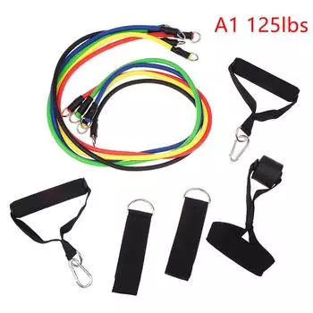 1Set Pull Rope Bodybuilding Resistance Bands Set Multi-Function Tensioner Suit Muscle Training Belt Elastic Bands A1