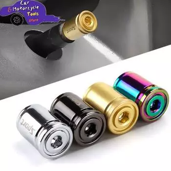 1Set Titanium Anti-theft Car Tire Valve Cap Aluminum Sport Exterior Auto Air Caps Anti-Theft Dustproof Tire Cap золотой