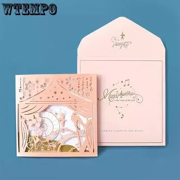 1set Vintage Greeting Card, Blessing Thank You Message Card, Diy Blank Card Postcard, Handwritten Message Card