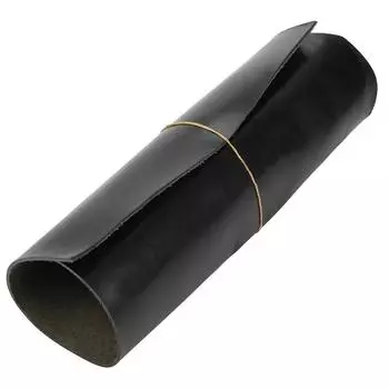 1SF Кусок инструментальной кожи растительного дубления, натуральная кожа, черный 30*30*0,2 см