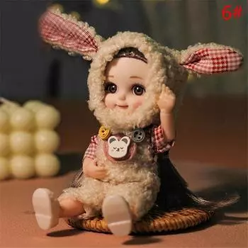 1шт 13 совместных подвижных кукол улыбка лицо юбка комбинезон нарядный комплект одежды для куклы