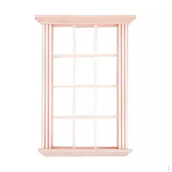 1шт 1:12 12- Аксессуар для украшения оконных миниатюр кукольного домика