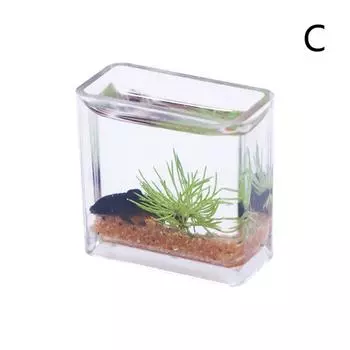 1шт 1:12 кукольных домиков, миниатюрный аквариум, имитация аквариума, домашний декор, игрушечный кукольный домик, аксессуары