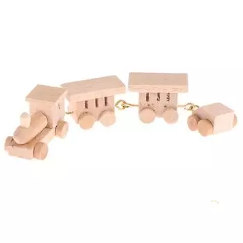 1шт 1:12 кукольных миниатюрных деревянных поездов для моделирования игрушек, декор для кукольного домика