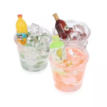 1шт 1:12 кукольных миниатюрных игрушек для моделирования охлажденных напитков и коктейлей onesize
