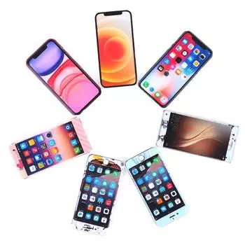 1шт 1:12 кукольных миниатюрных моделей мобильных телефонов, игрушки, аксессуары для кукольных домов