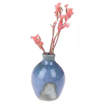 1шт 1:12 миниатюр кукольных домиков, керамический горшок, кукольный дом, домашняя керамическая ваза с орнаментом as the picture