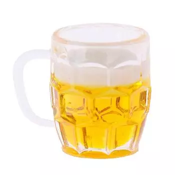 1шт 1:12 миниатюрных пивных кружек для кукольного домика, аксессуары для кухни и напитков